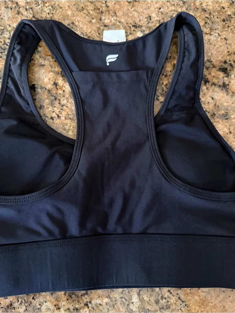 Fabletics Black Racerback Sports Bra